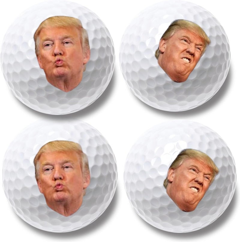 botogift 4 Pcs Funny Golf Balls for Birthday, Father’s Day Christmas Novelty Golfer Gift for Dad Coworkers Golfers Golf Lovers - Image 1
